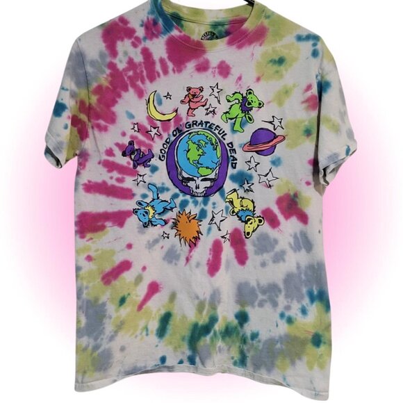 GOOD OL' GRATEFUL DEAD DANCING BEARS TIE DYE COTTON T-SHIRT M - Picture 1 of 5